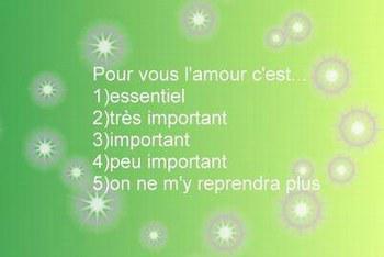 l'amour pour vous c'est ...